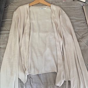 Cream white blouse jacket